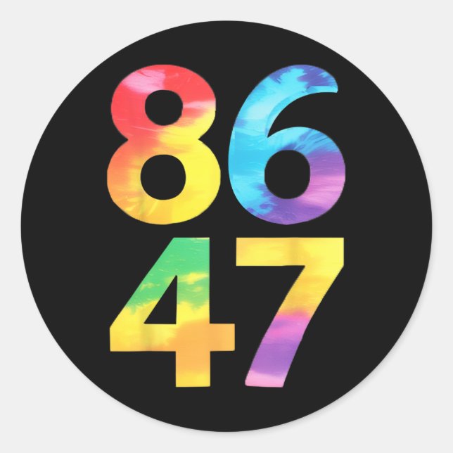 Pegatina Redonda Fanático liberal 8647 (Anverso)