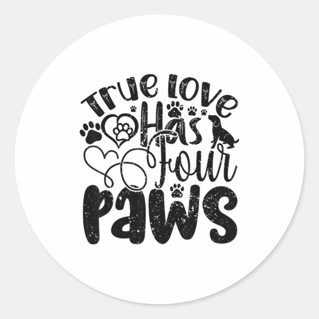 Pegatina Redonda Fans Of Pet-related Animals Shelters Donors  (Anverso)