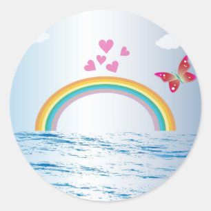 Pegatina Redonda fantasía