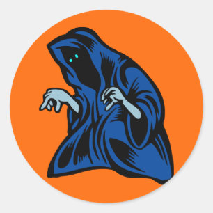 Pegatina Redonda fantasma