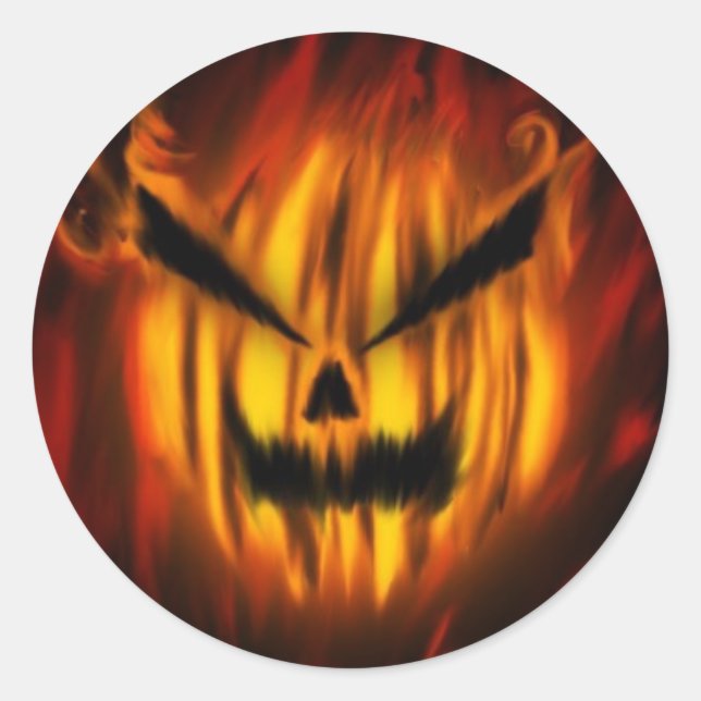 Pegatina Redonda fantasma (Anverso)