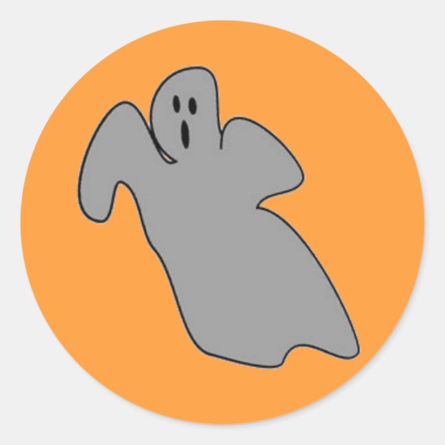 Pegatina Redonda Fantasma (Anverso)