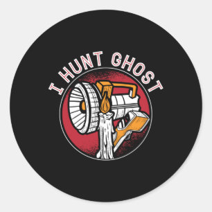 Pegatina Redonda Fantasma Cazando Fantasma Caza Fantasma Paranormal