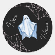 Fantasma de Sábana Blanca y Telarañas Negras Hallo