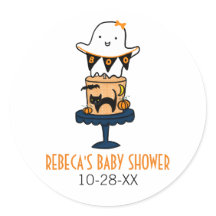 Fantasma en el pastel de Halloween