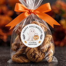 Fantasma Feliz Halloween Trae bolsas para los favo