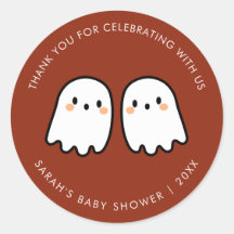 Fantasmas cortos doble problema gemelos Baby Showe