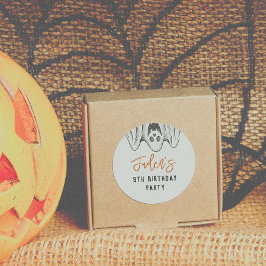 Pegatina Redonda Fantasmas de Halloween Fantasma Festividad de cump