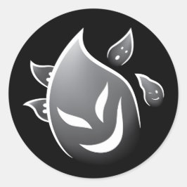 Pegatina Redonda Fantasmas espeluznantes