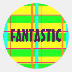 Pegatina Redonda Fantastic Job Sticker
