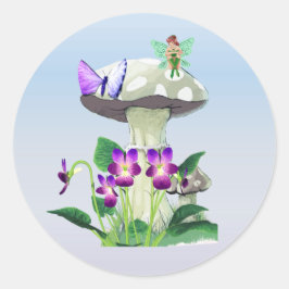 Pegatina Redonda Fantasy Fairy Pegatinas