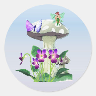 Pegatina Redonda Fantasy Fairy Pegatinas