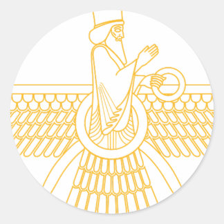 Pegatina Redonda Faravahar
