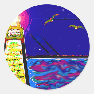 Pegatina Redonda Faro