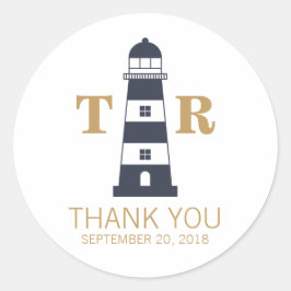 Pegatina Redonda Faro