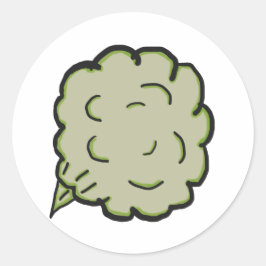 Pegatina Redonda Fart Cloud