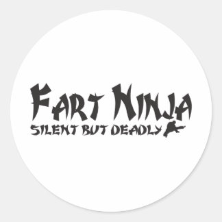PEGATINA REDONDA FART NINJA