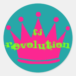 Pegatina Redonda Fashion Junky