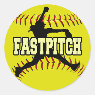 Pegatina Redonda Fastpitch