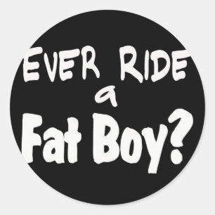 Pegatina Redonda Fat Boy Rider