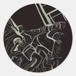 Pegatina Redonda Father and Son