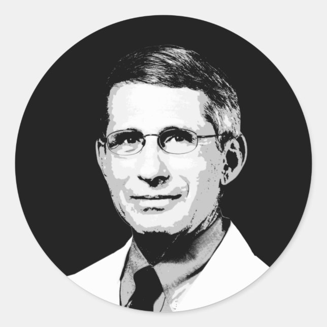 PEGATINA REDONDA FAUCI (Anverso)