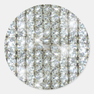 Pegatina Redonda Faux Bling