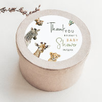 Favor de agradecimiento para baby shower de animal