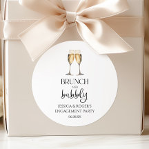Favor de Brunch y Burbujas para Fiesta de Compromi