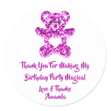 Favor de cumpleaños Pinky Corazón Bebé Oso dulce