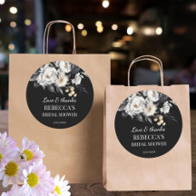 Favor de despedida de soltera boho en blanco y neg