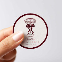 Favor de ducha de boda de champán