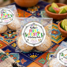 Favor de fiesta mexicana de primer cumpleaños