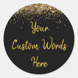 Pegatina Redonda Favor de Fiesta Personalizado Cumpleaños Personali