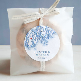 Pegatina Redonda Favor de la boda del Mapa Principal de Filipinas