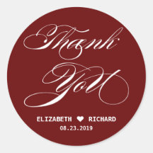 Favor De La Boda Gracias Rojo