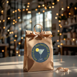 Pegatina Redonda Favor de la fiesta de la soltera personalizada