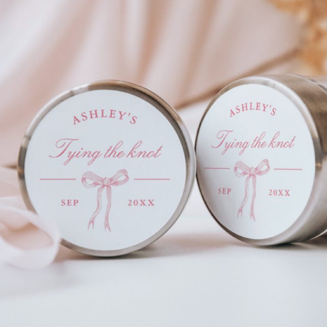 Pegatina Redonda Favor de lazo rosa para atar el nudo (Subido por el creador)