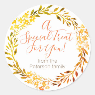 Pegatina Redonda Favor del otoño/pegatina personalizados de la