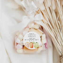 Pegatina Redonda Favor del Partido de Jubilación, Gracioso Favor de