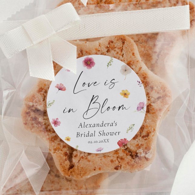 Pegatina Redonda Favor para despedida de soltera: El amor está en f (Subido por el creador)