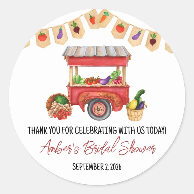 Pegatina Redonda Favor para Despedida de Soltera: Está Fuera del Me (Anverso)