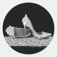 Favor Purpurina de zapatos de tacón alto