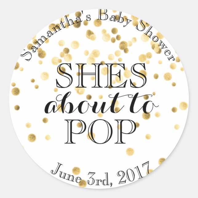 Pegatina Redonda Favorecer Pegatinas (Anverso)