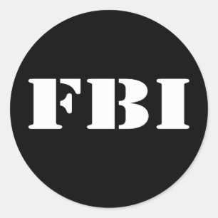 PEGATINA REDONDA FBI