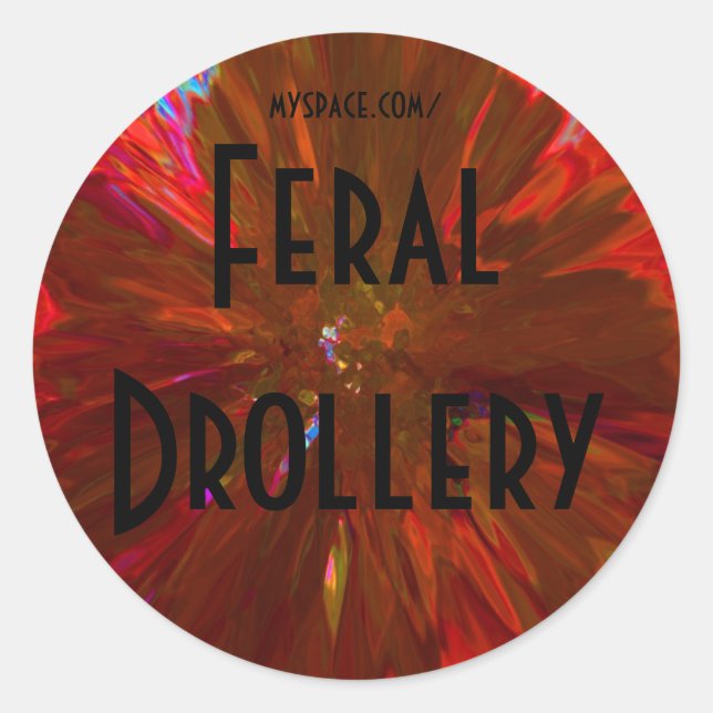 Pegatina Redonda fdslamanderegg (Anverso)