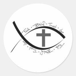 Pegatina Redonda Fe