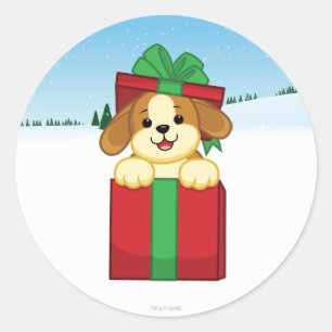 Pegatina Redonda ¡Felices Navidad!