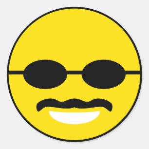 Pegatina Redonda Felicidad de Herman Caín "- Caín 2012