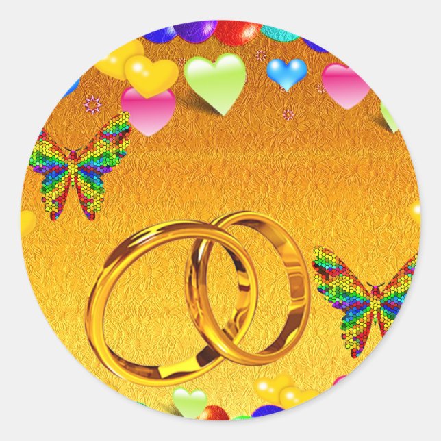 Pegatina Redonda Felicitaciones_ (Anverso)